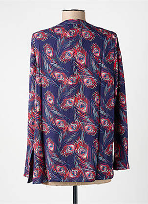 Top tissage jersey manches longues bleu LA FIANCÉE femme