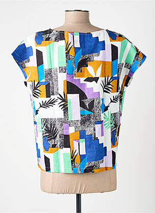 T-shirt imprimé fantaisie manches courtes bleu LA FIANCÉE femme