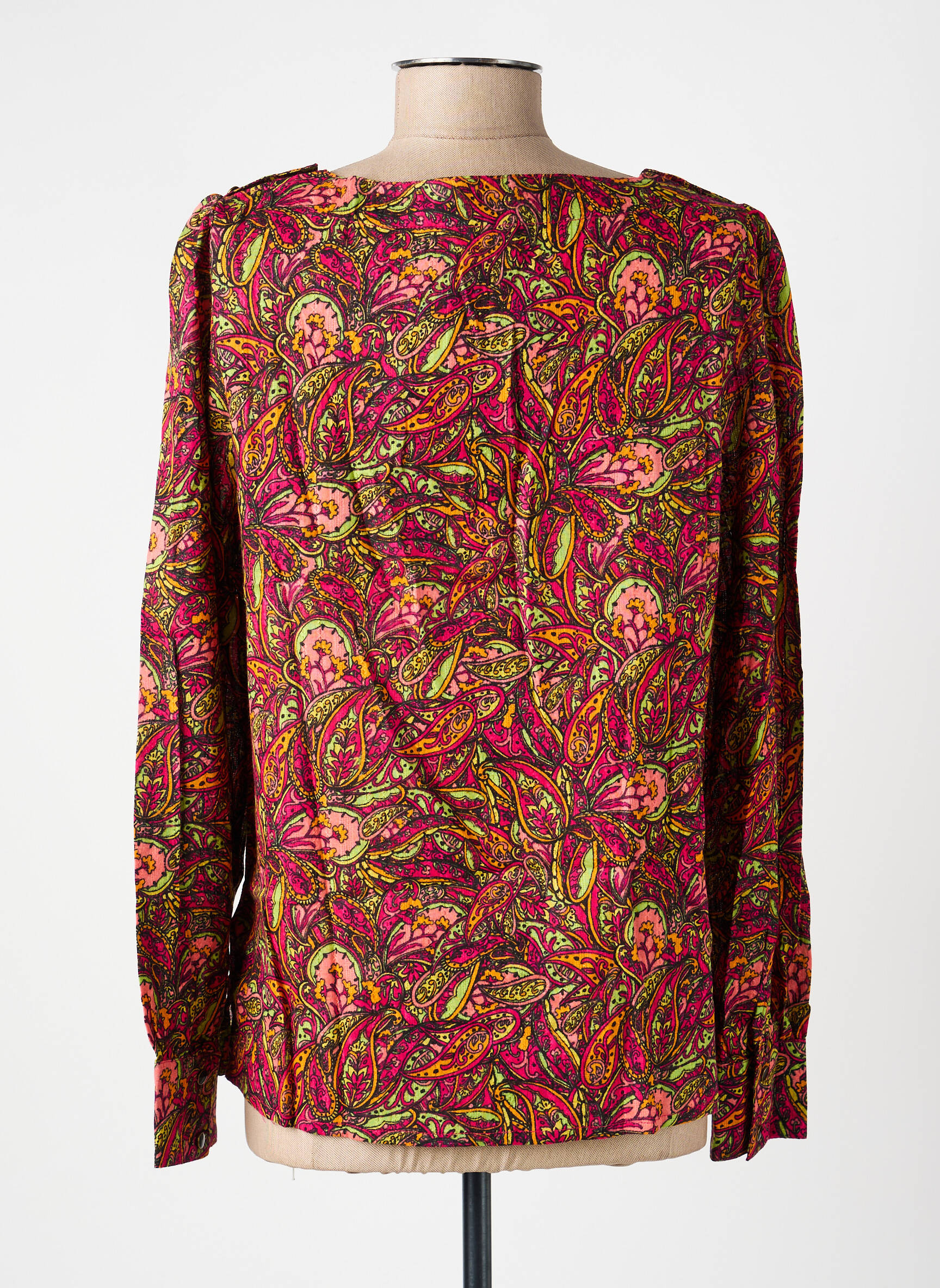 Blouse imprimé fantaisie manches longues rouge LA FIANCÉE femme