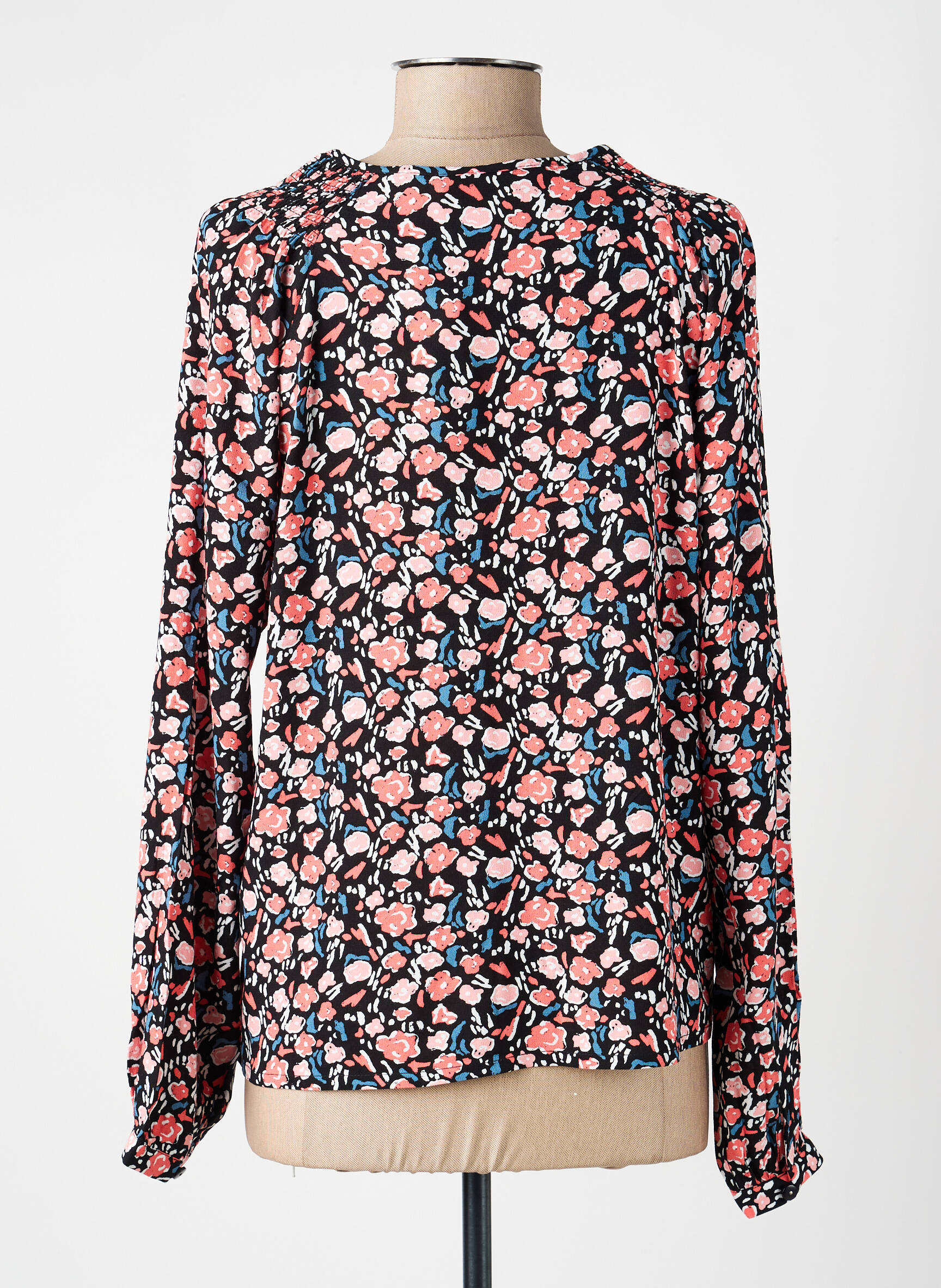 Blouse imprimé fleurs manches longues rose LA FIANCÉE femme