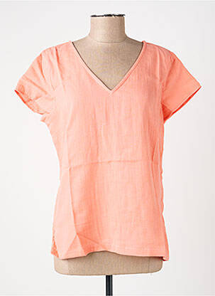 Top manches courtes manches courtes orange LA FIANCÉE femme