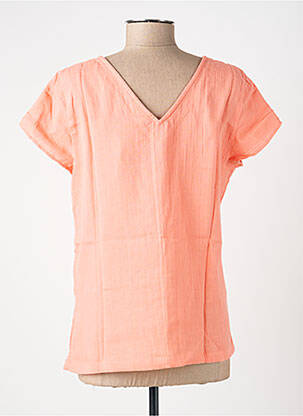 Top manches courtes manches courtes orange LA FIANCÉE femme