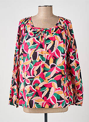 Blouse imprimé fantaisie manches longues rose LA FIANCÉE femme