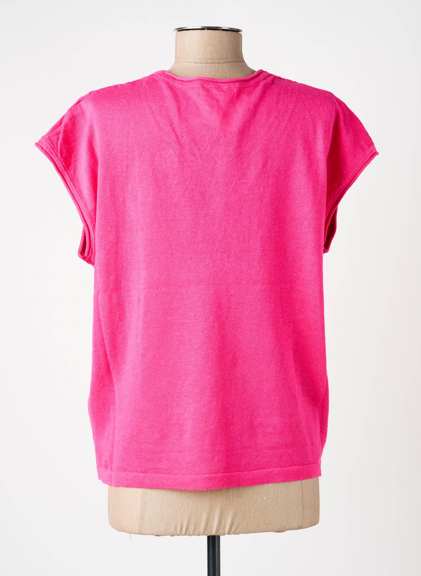 Top manches courtes manches courtes rose LA FIANCÉE femme