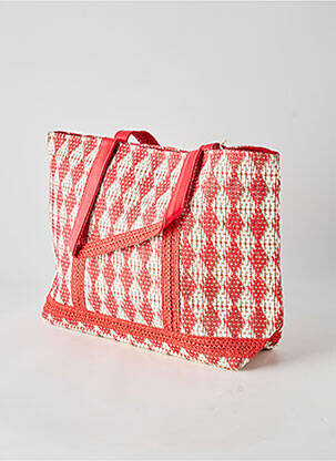 Sac fermeture zippée forme rectangulaire rouge LA FIANCÉE femme