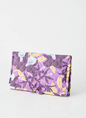 Trousse imprimé fantaisie violet LA FIANCÉE femme