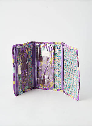Trousse imprimé fantaisie violet LA FIANCÉE femme
