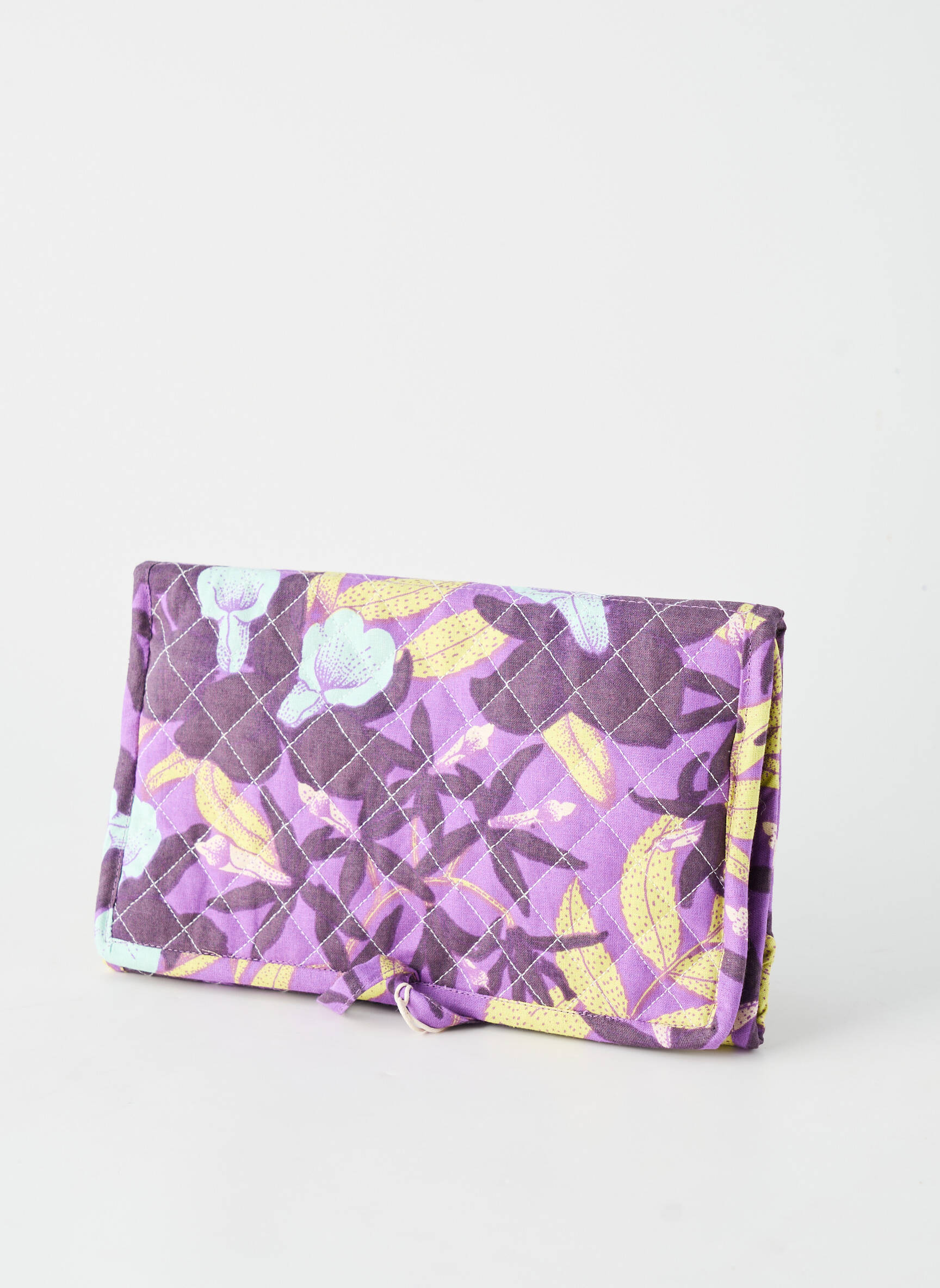 Trousse imprimé fantaisie violet LA FIANCÉE femme