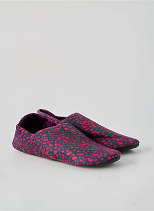 Chaussons/pantoufles bout rond talon plat jusqu'à 3cm violet LA FIANCÉE femme