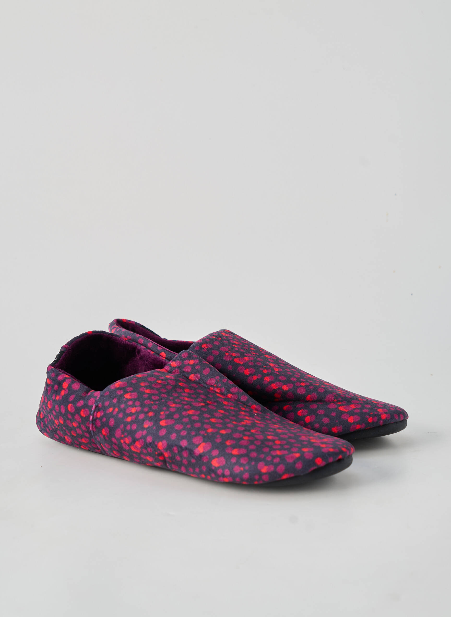 Chaussons/pantoufles bout rond talon plat jusqu'à 3cm violet LA FIANCÉE femme
