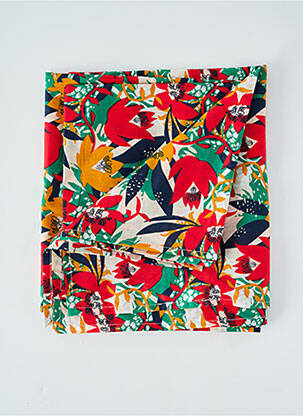 Foulard tissage popeline rouge LA FIANCÉE femme