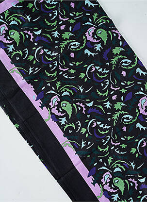 Foulard tissage popeline noir LA FIANCÉE femme