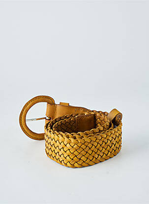Ceinture tissage tressé marron LA FIANCÉE femme