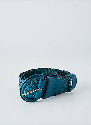 Ceinture tissage tressé bleu LA FIANCÉE femme