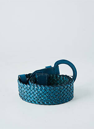 Ceinture tissage tressé bleu LA FIANCÉE femme