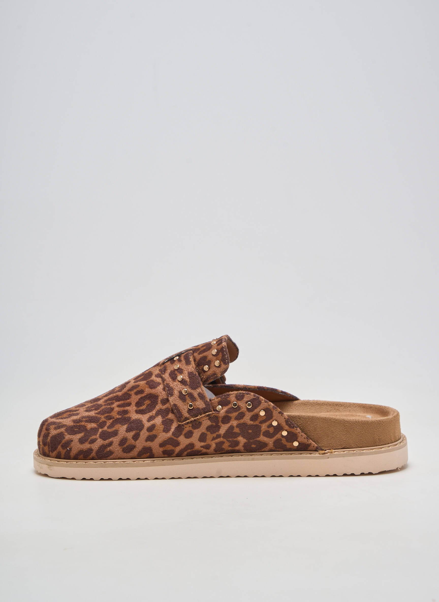 Mules/sabots talon plat jusqu'à 3cm marron PÉTALLE femme