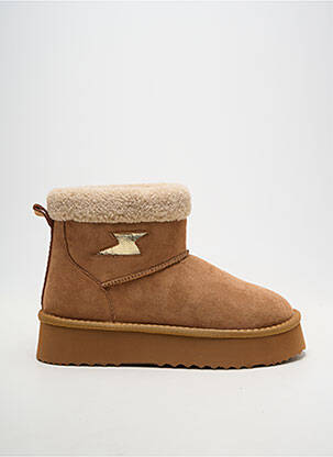 Bottines/boots fourrée talon de 4 à 6cm marron VANESSA WU femme