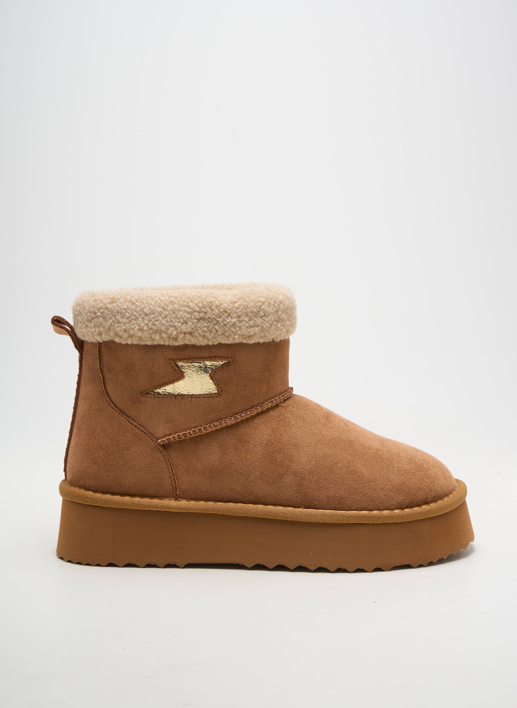 Bottines/boots fourrée talon de 4 à 6cm marron VANESSA WU femme
