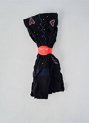 Echarpe stretch noir BERTHE AUX GRANDS PIEDS femme