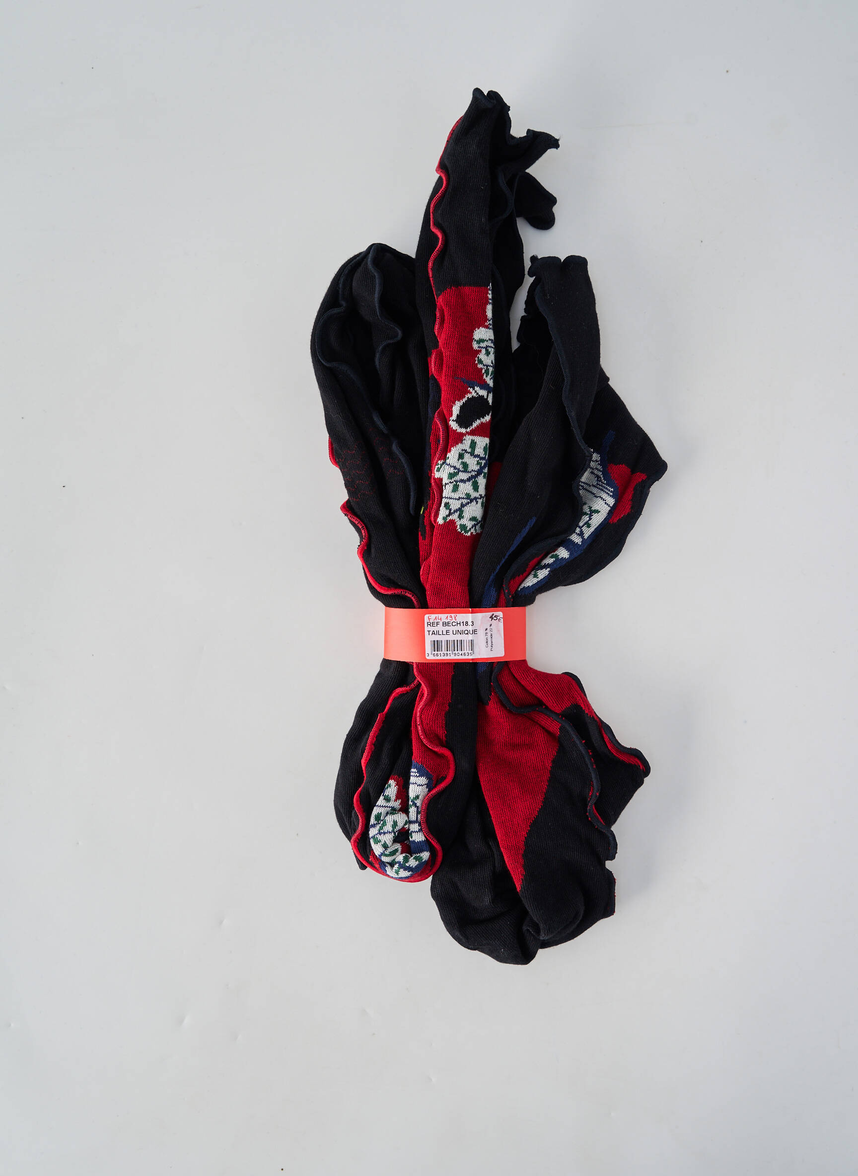 Echarpe stretch rouge BERTHE AUX GRANDS PIEDS femme