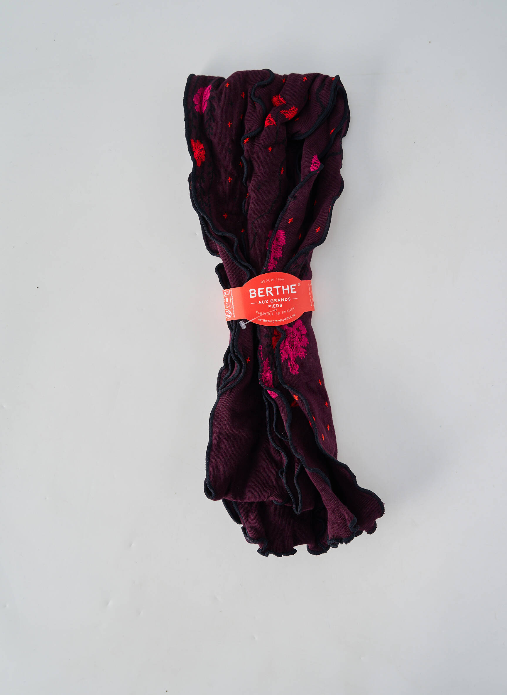 Echarpe stretch violet BERTHE AUX GRANDS PIEDS femme