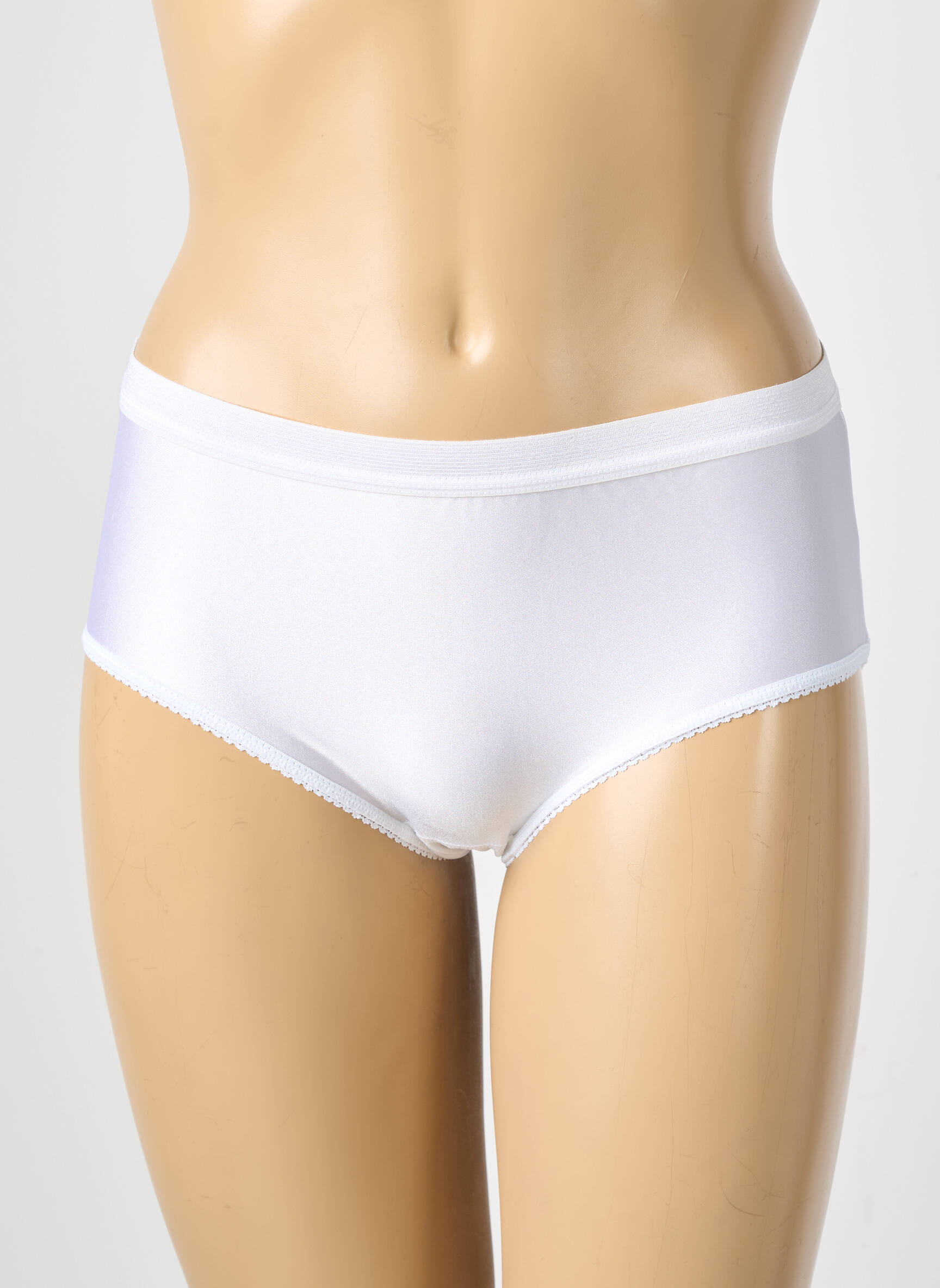 Culotte tissage satiné blanc ACHEL femme