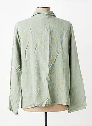 Chemisier coupe droite manches longues vert ARMOR LUX femme