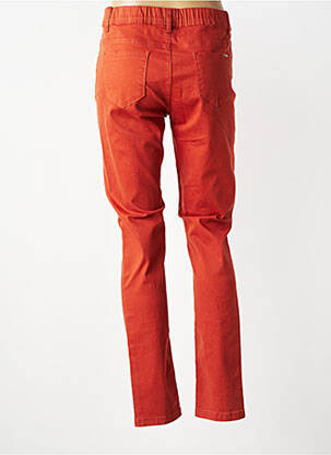 Pantalon slim taille élastique orange GRIFFON femme