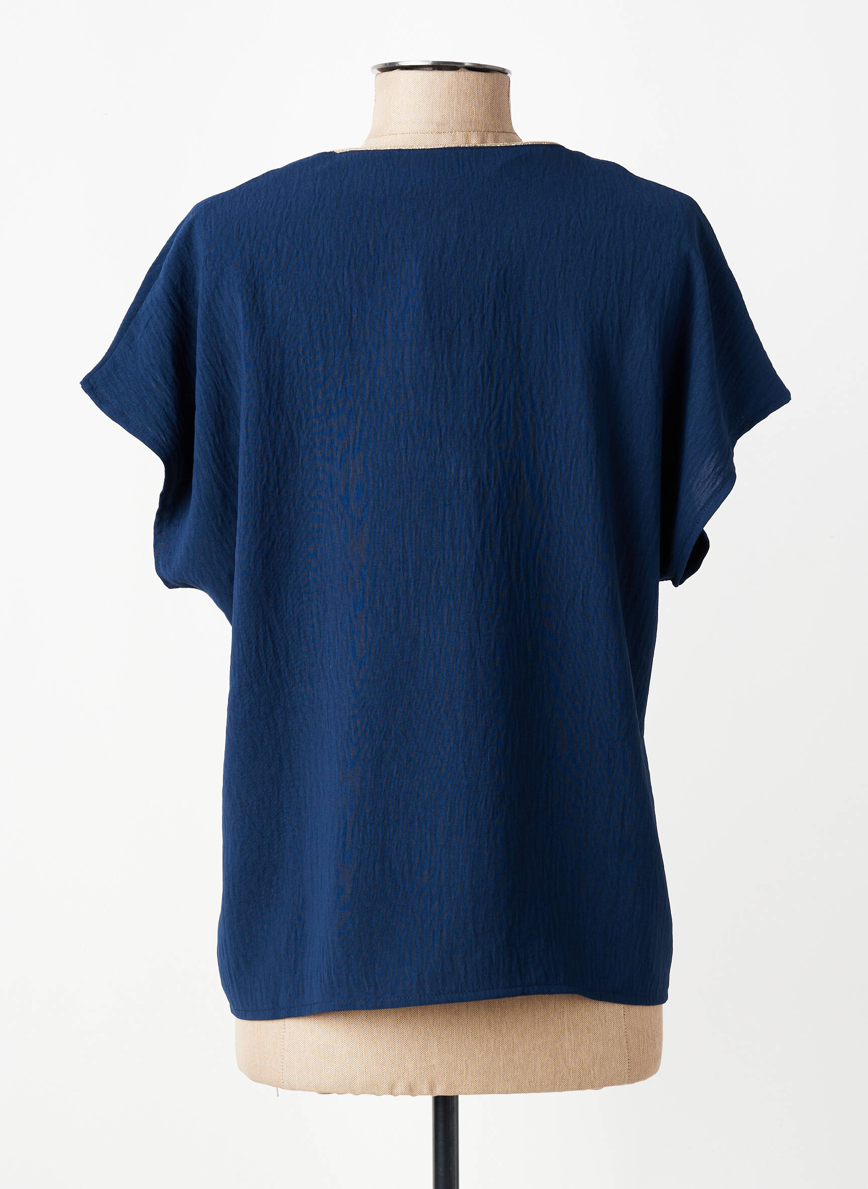 Top manches courtes manches courtes bleu GRIFFON femme