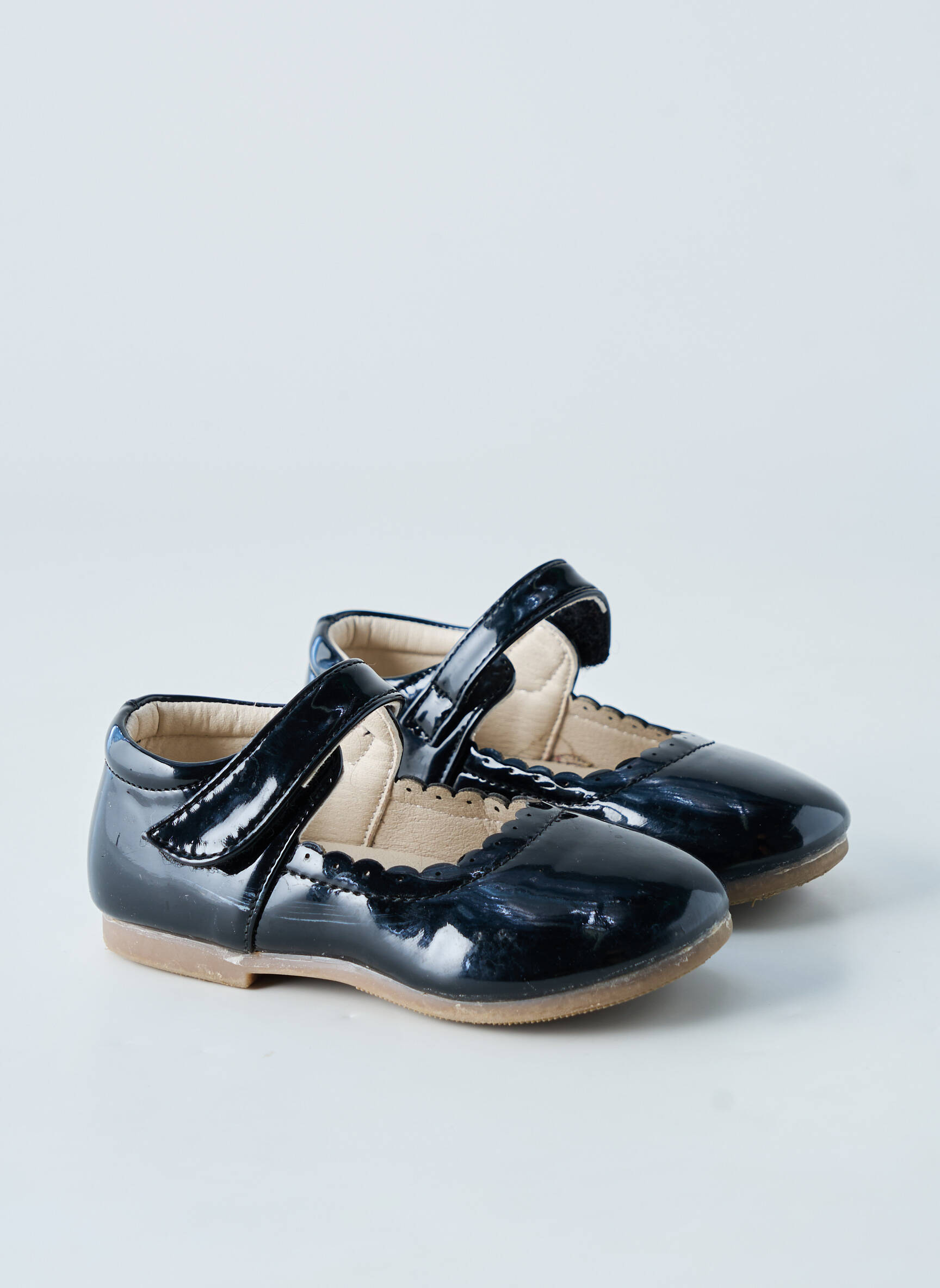 Ballerines bout rond bout rond bleu MECKIOR fille