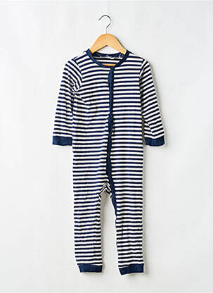 Combi-pantalon coupe cintrée manches longues bleu SANS MARQUE enfant