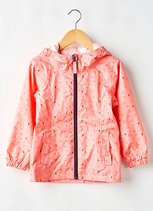 Imperméable imprimé fantaisie a capuche rose QUECHUA fille