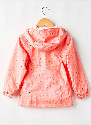 Imperméable imprimé fantaisie a capuche rose QUECHUA fille