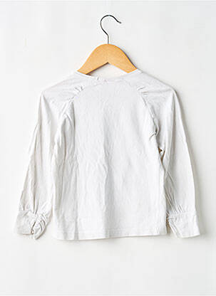 T-shirt stretch manches longues blanc NKY fille