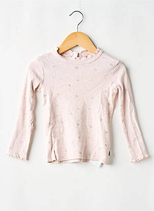 Top coupe cintrée manches longues rose SERGENT MAJOR fille