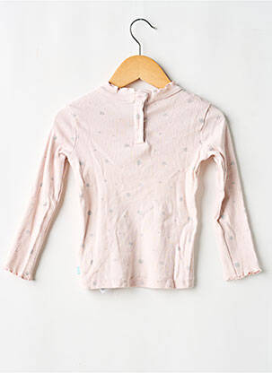 Top coupe cintrée manches longues rose SERGENT MAJOR fille