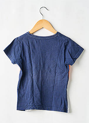 T-shirt stretch manches courtes bleu GEMO garçon