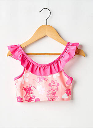 Haut de maillot de bain stretch rose DISNEY fille