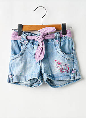 Short tissage denim bleu SHINY  fille