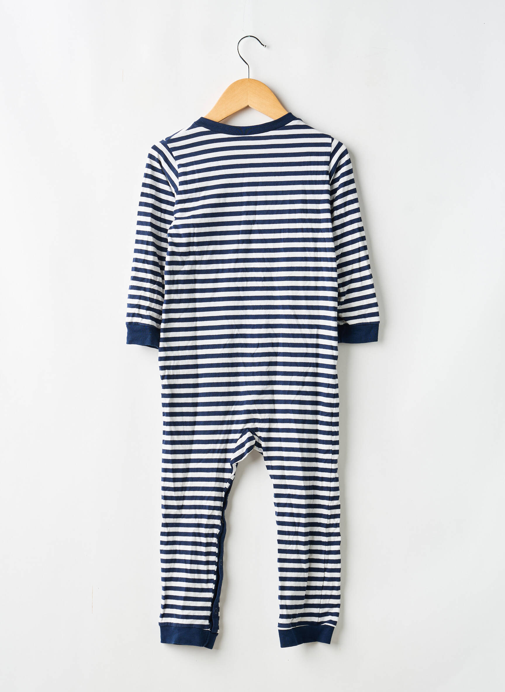Combi-pantalon coupe cintrée manches longues bleu SANS MARQUE enfant