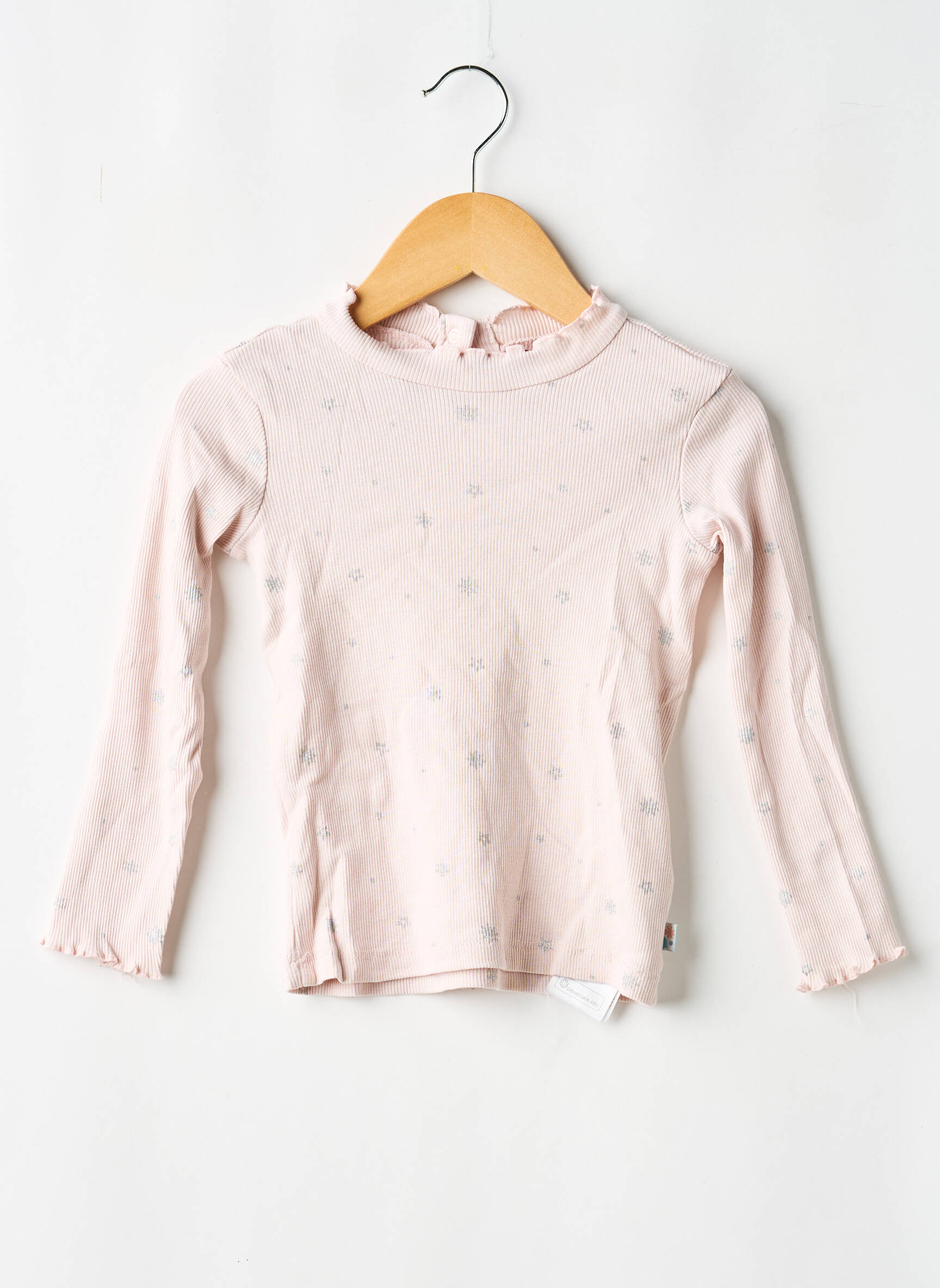 Top coupe cintrée manches longues rose SERGENT MAJOR fille