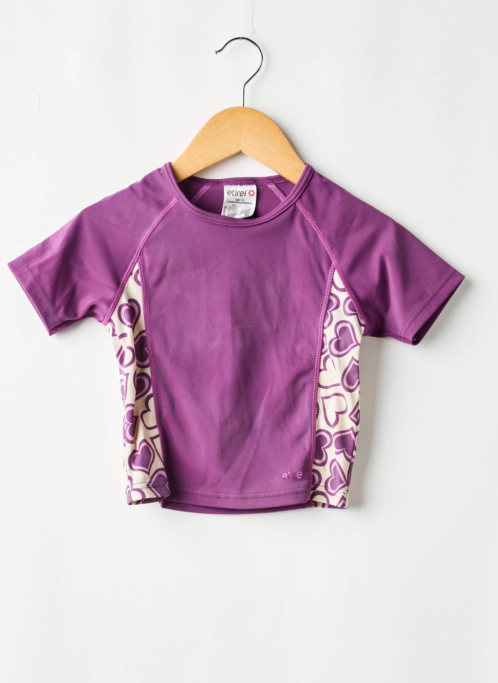 Top de bain stretch violet ETIREL fille