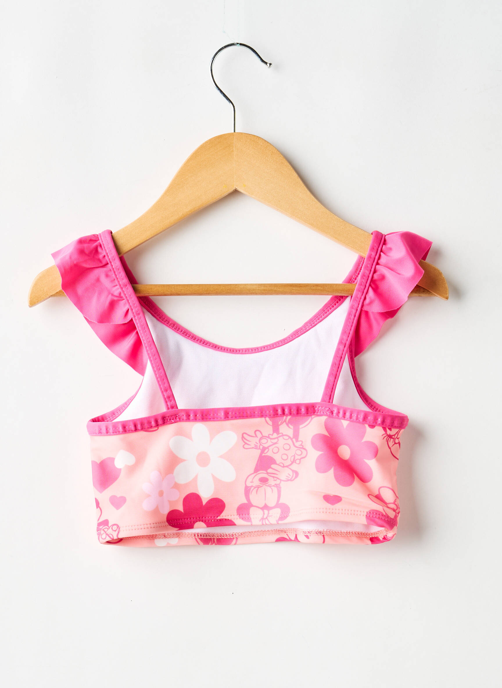 Haut de maillot de bain stretch rose DISNEY fille