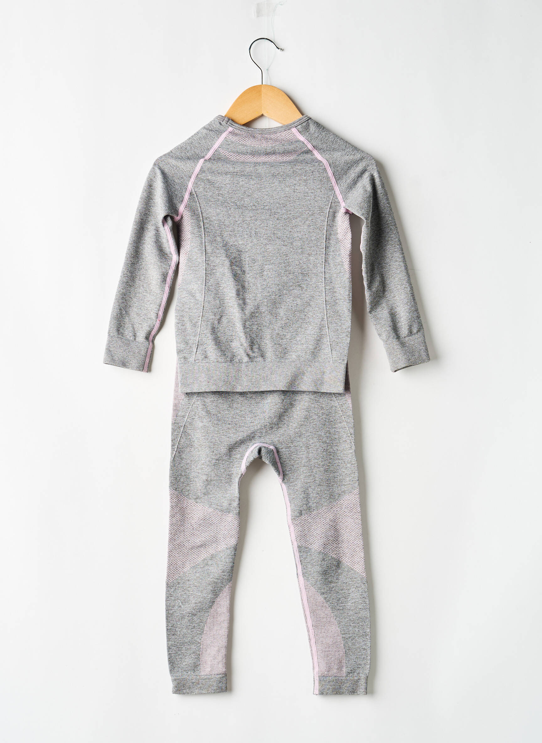 Ensemble pantalon type de haut t-shirt gris LUPILU fille