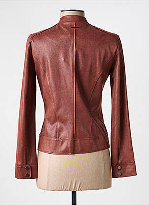 Veste casual col rond marron VOODOO femme