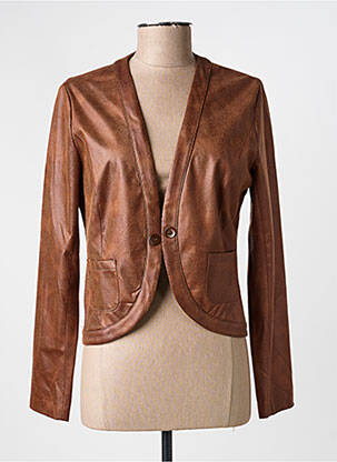 Veste casual poches marron VOODOO femme