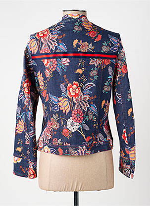 Veste casual col rond bleu MERI & ESCA femme
