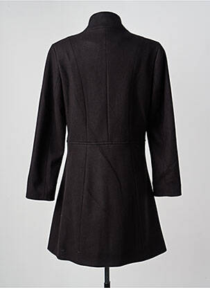 Manteau long coupe droite sans capuche noir GREGORY PAT femme