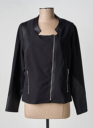 Veste casual col rond noir MERI & ESCA femme