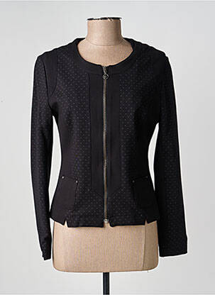 Veste casual col rond noir VOODOO femme